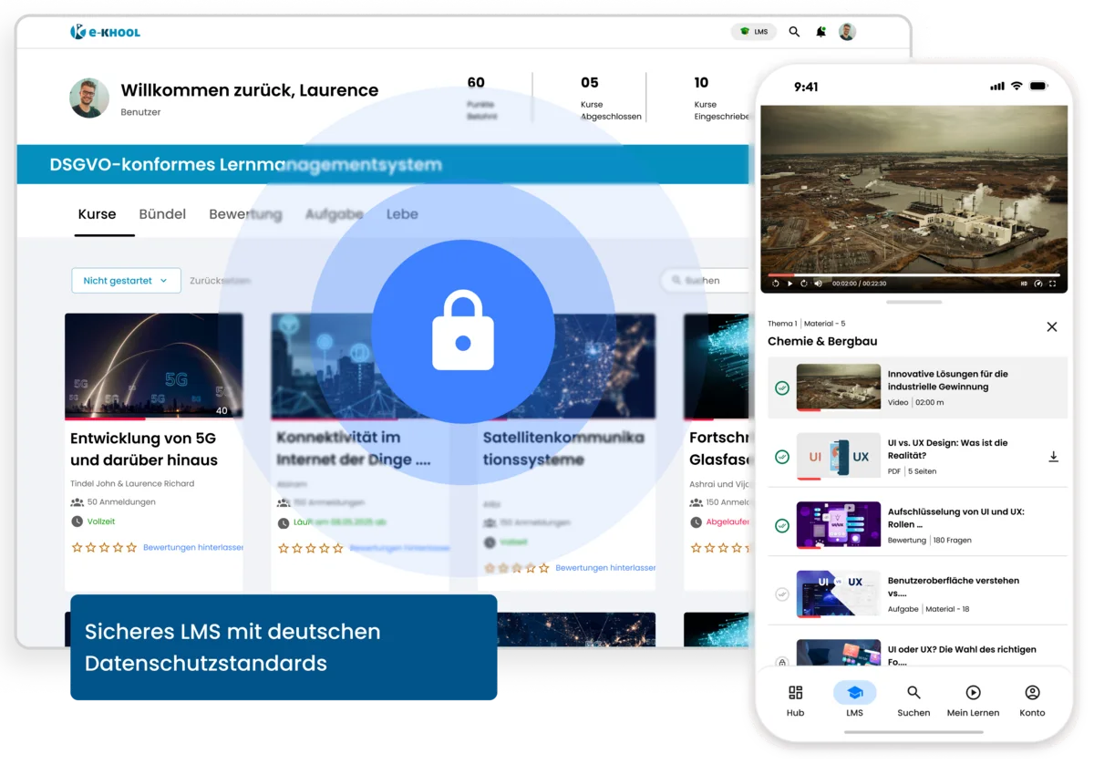 LMS mit deutschem Datenschutz & IT-Sicherheitsstandards