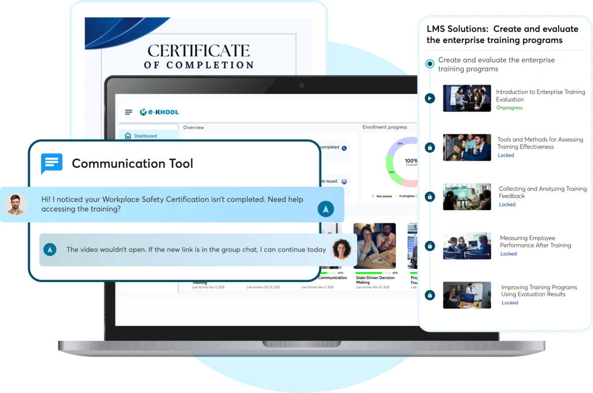 Enterprise LMS solutions for corporate employee development and training