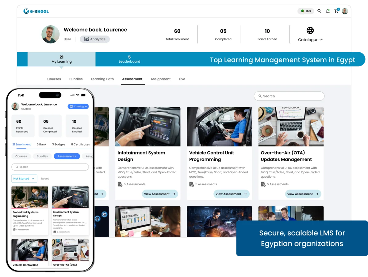 Online LMS for administrative training in Egyptian government departments