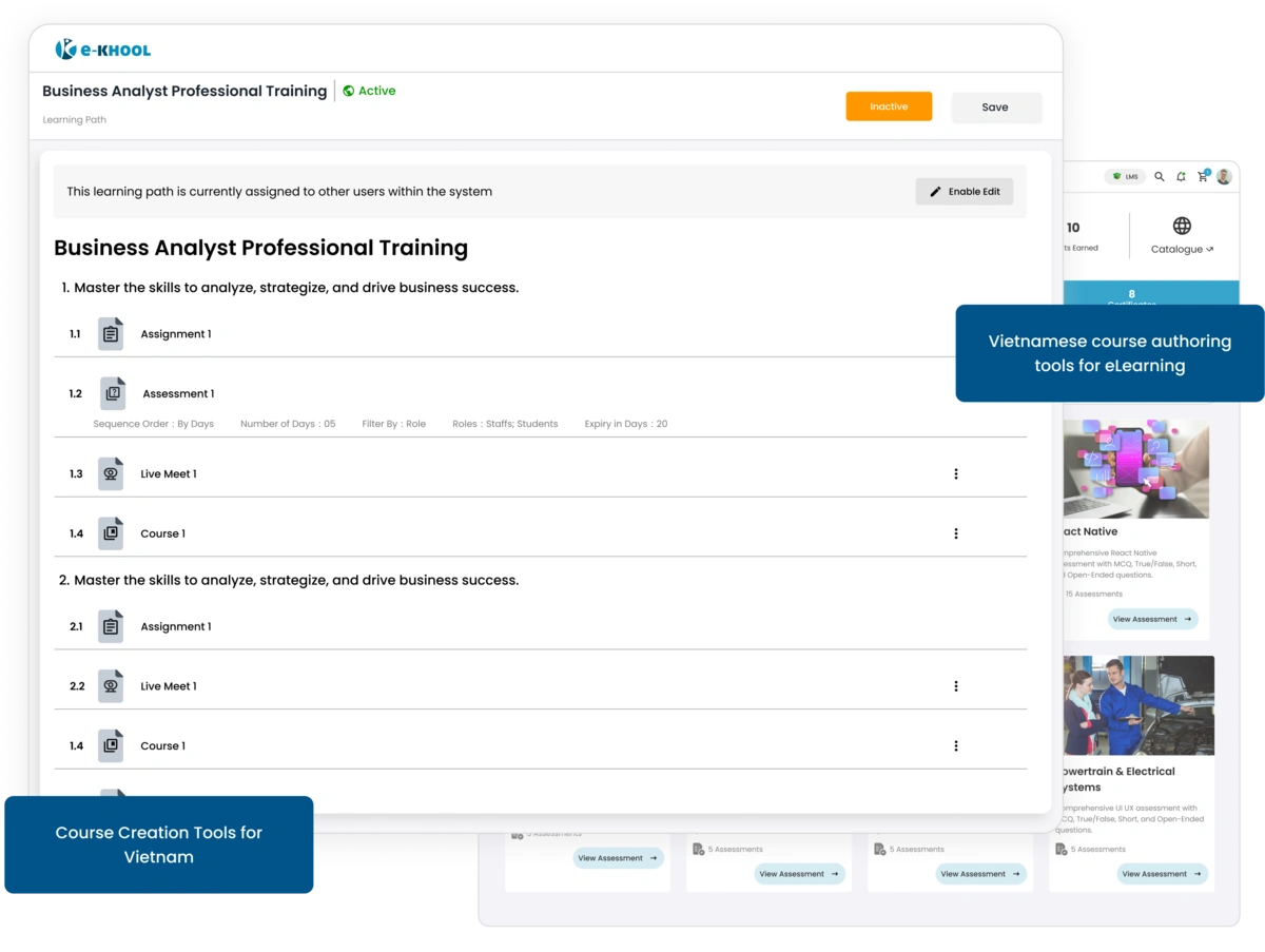 Vietnam Course Authoring Tools