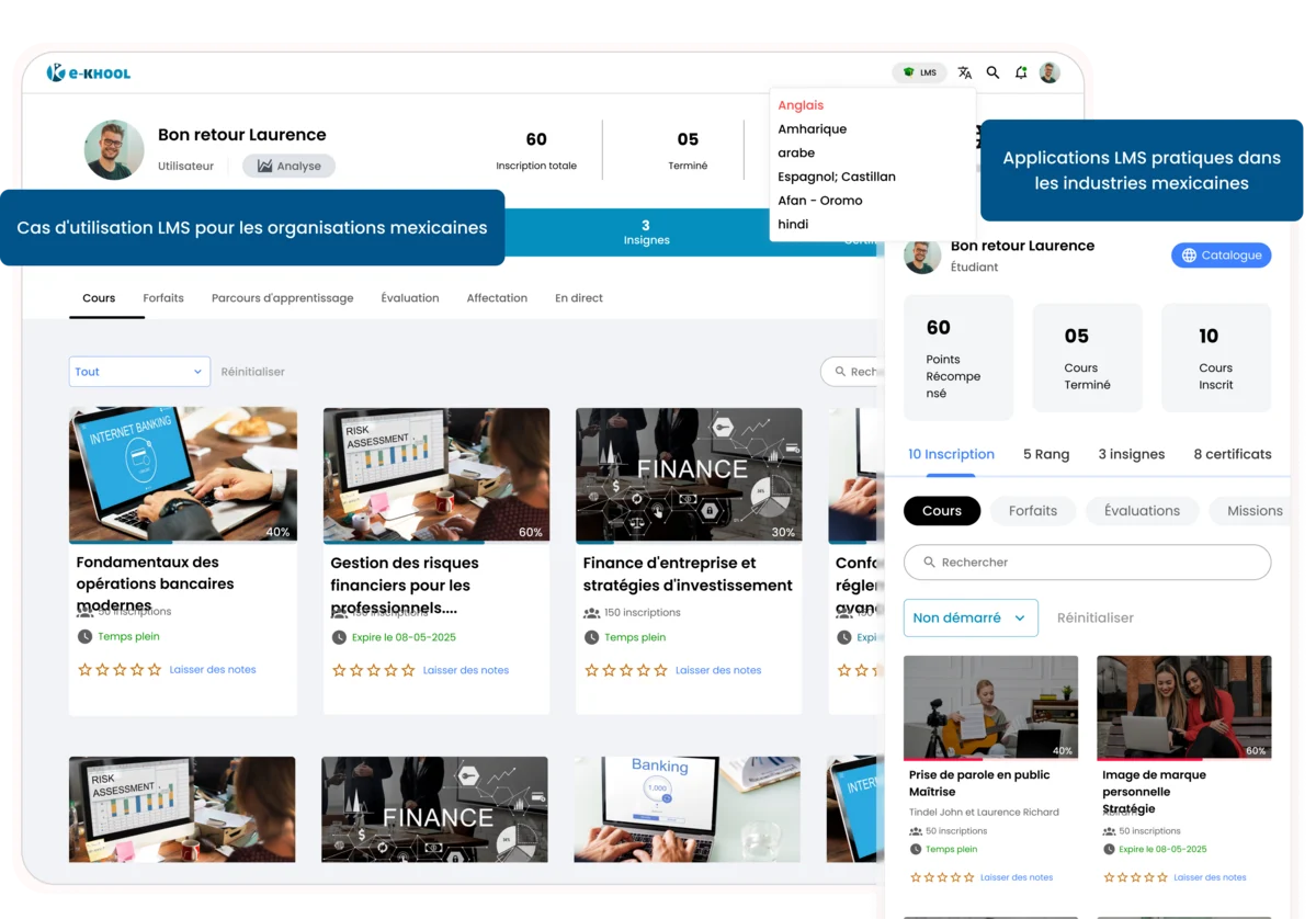 Plataforma LMS con soporte español México