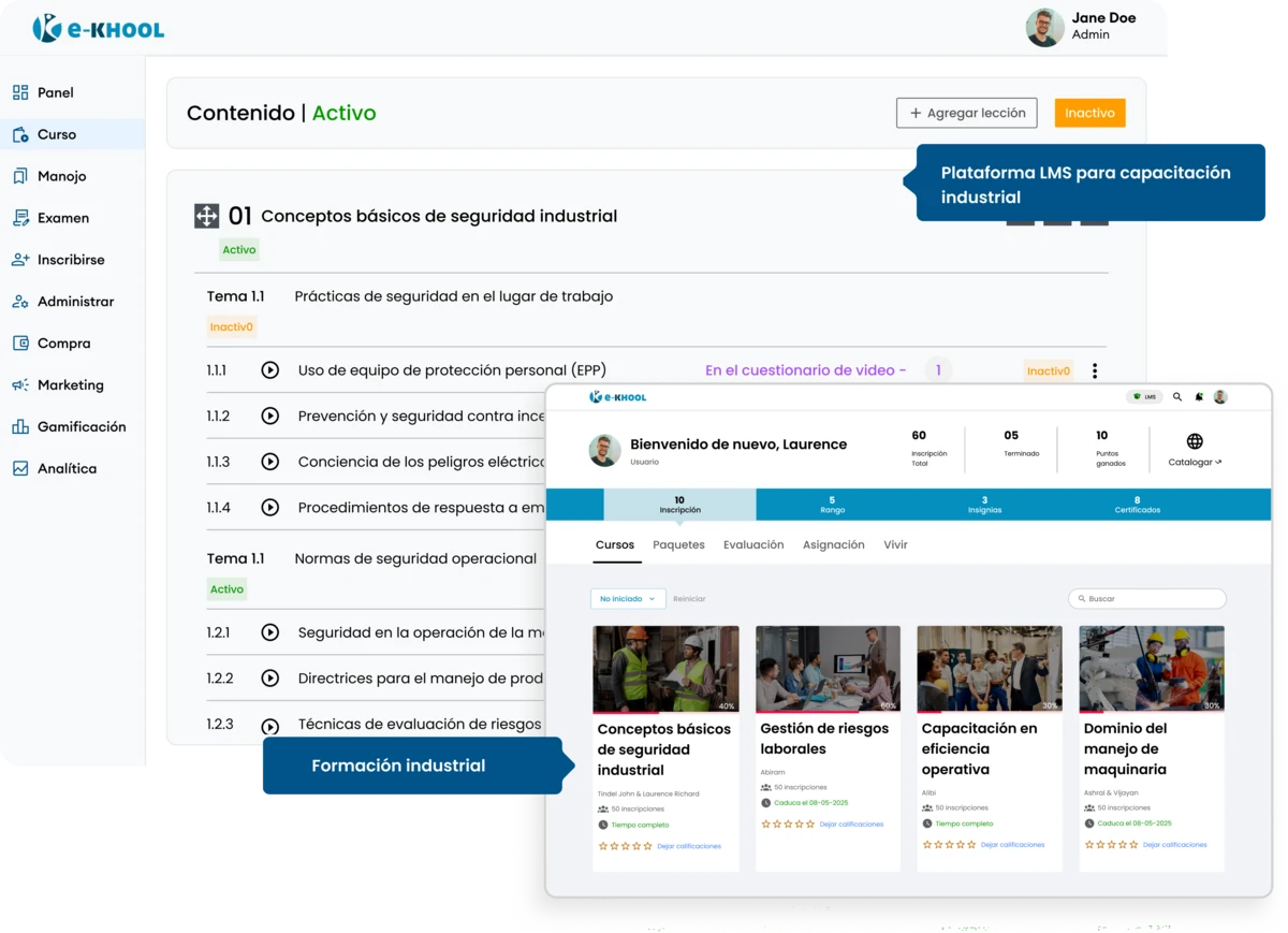 LMS industrial para operarios: SOPs, skills, evaluaciones y trazabilidad