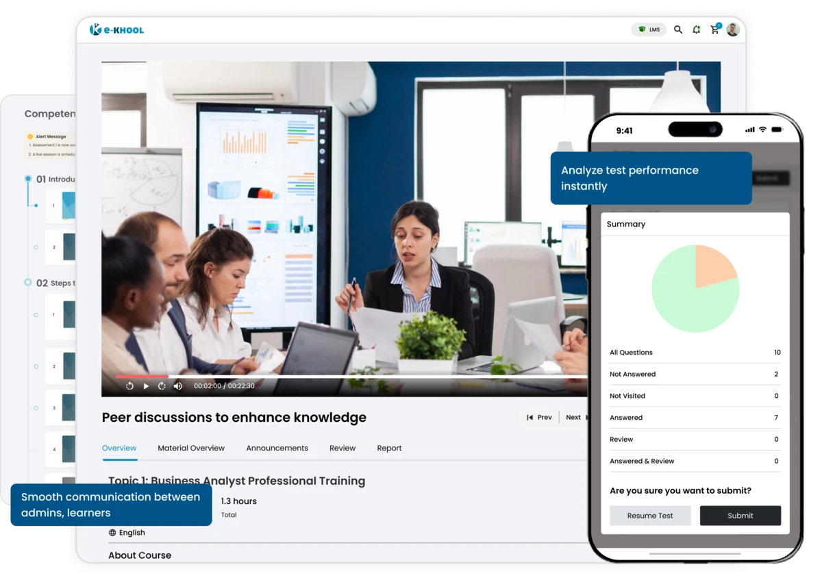 Exam App automates online examination processes and ensure more effective on exams