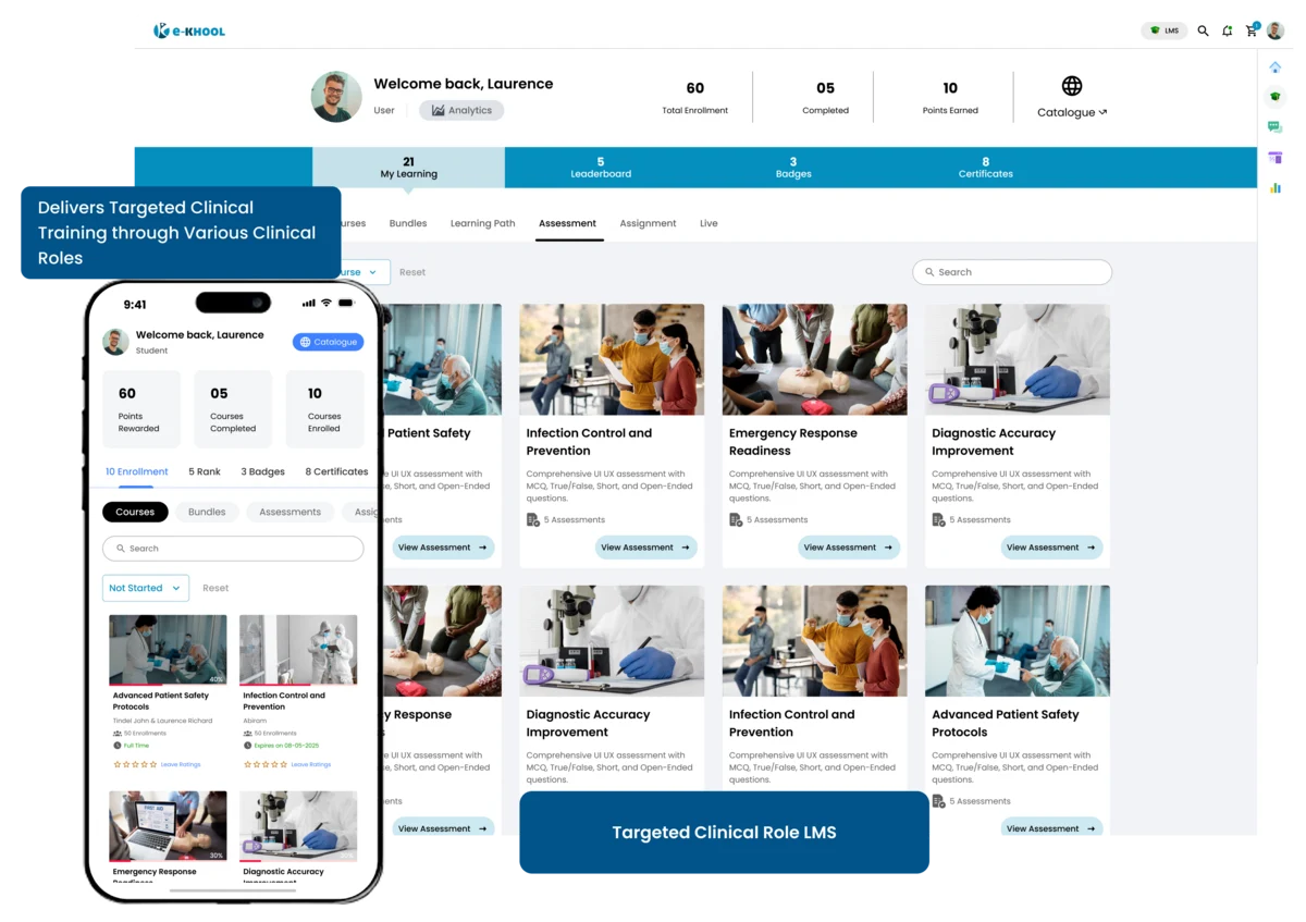 Clinical LMS Delivers Targeted Clinical Training for Specific Healthcare Roles