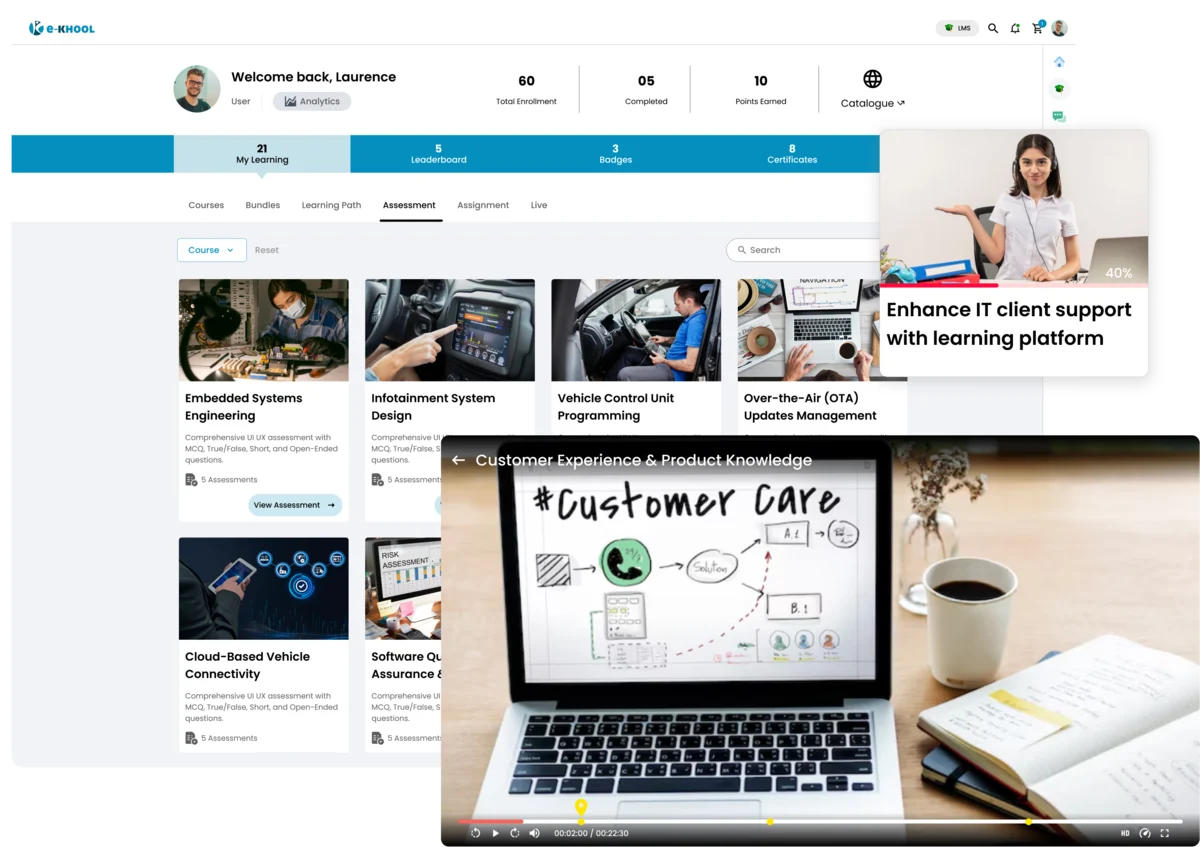Strengthen customer experience with product knowledge and client support enablement programs