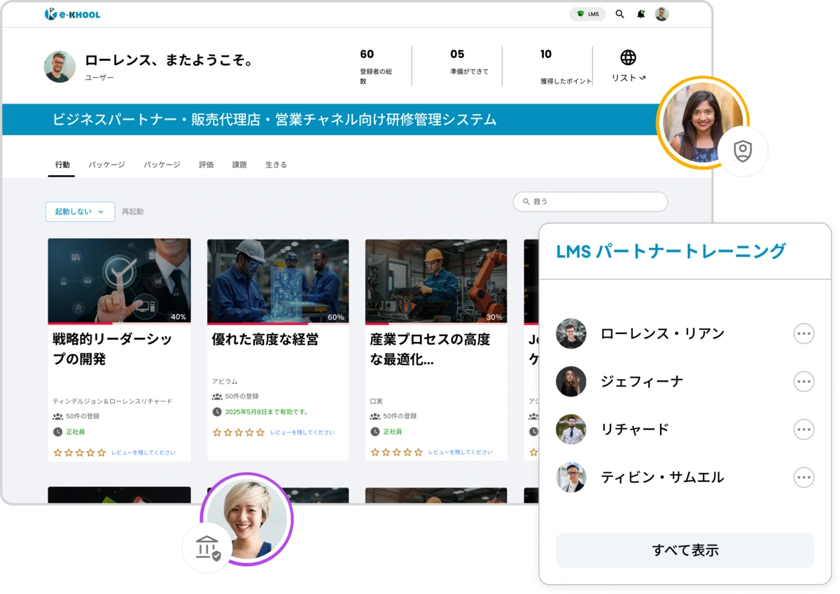 パートナー企業向けの研修と販売支援用オンラインLMS