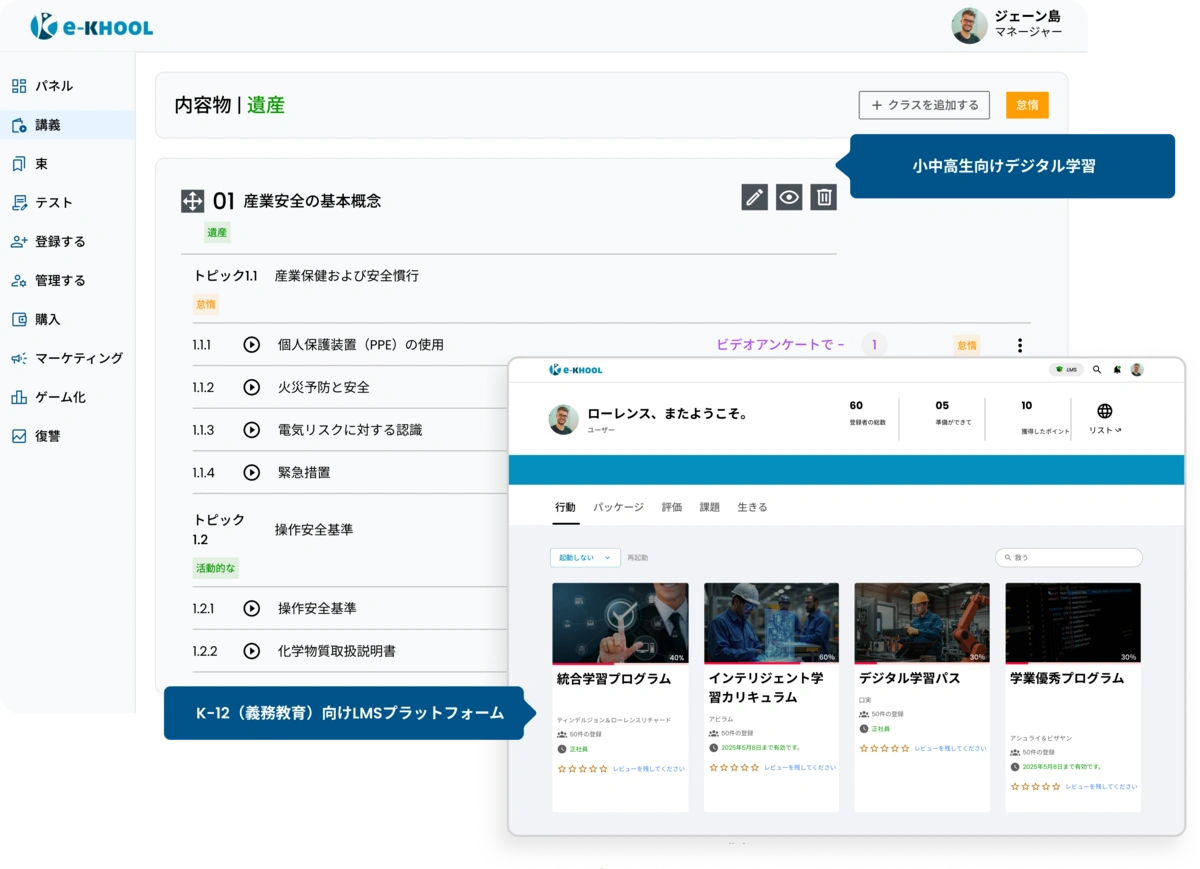小中高（K-12）教育向けの数字化学習平台とオンライン教育