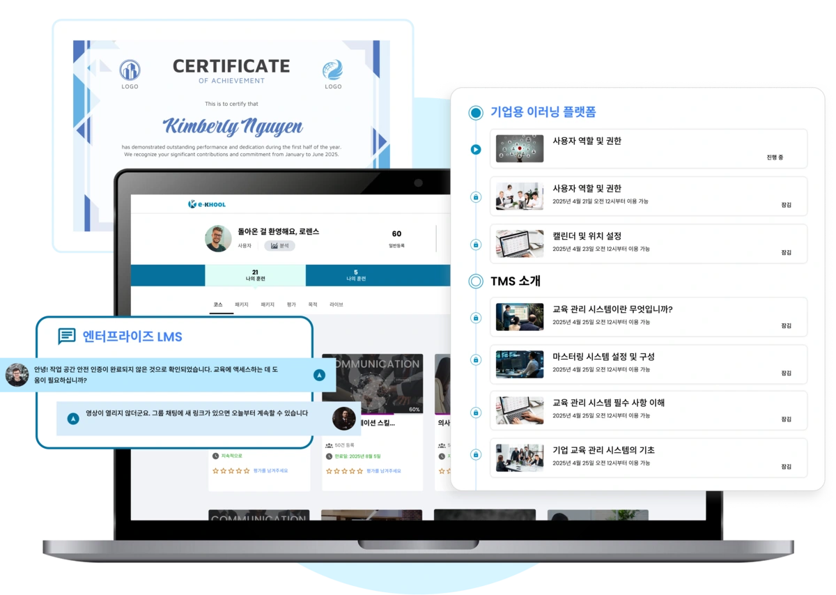 온라인 학습 과정 관리와 디지털 학습 플랫폼