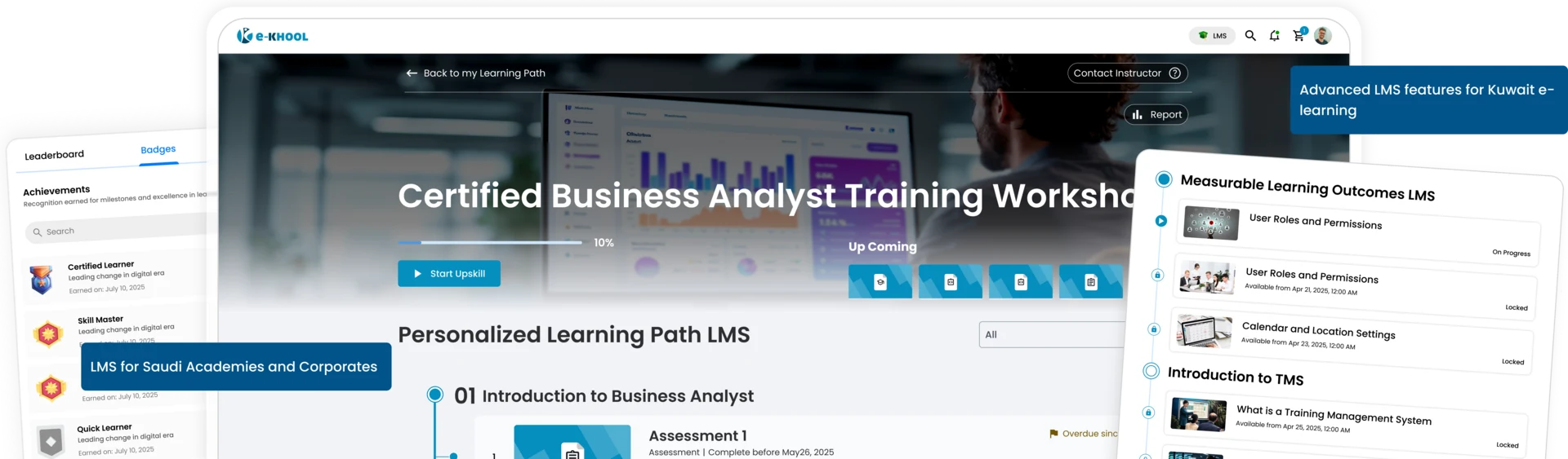 Advanced LMS features built for Kuwait e-learning