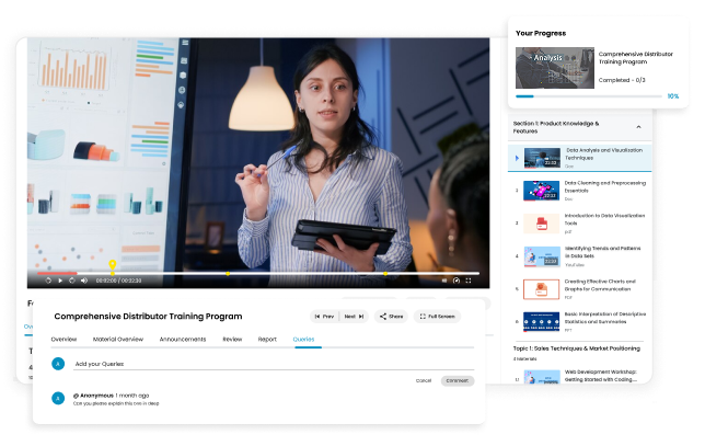 Learning management system with local support