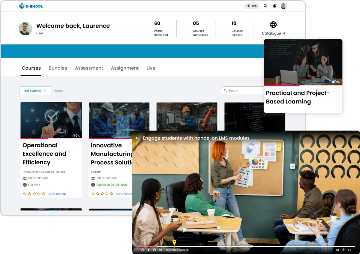 Interactive and practical learning for seminar and project-based teaching