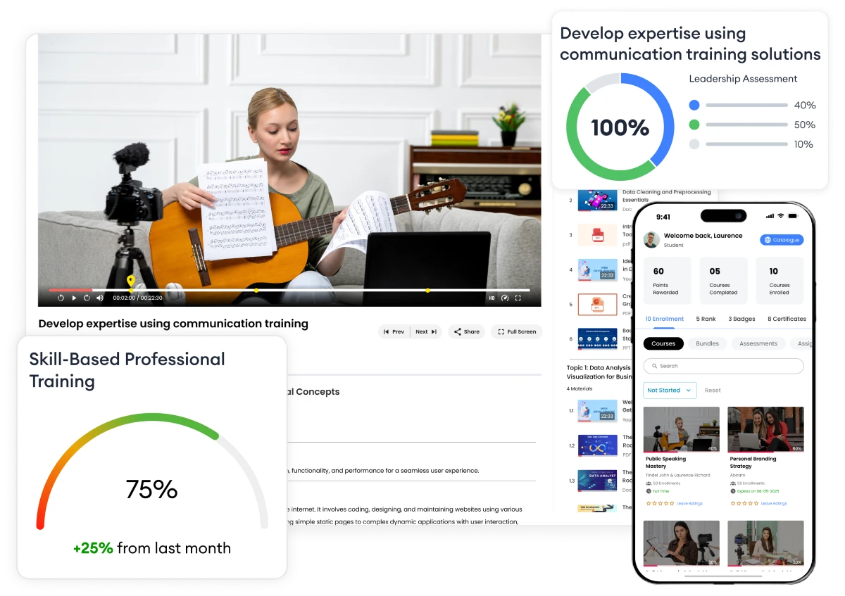 Skill-based learning and professional training with e-KHOOL's LMS platform